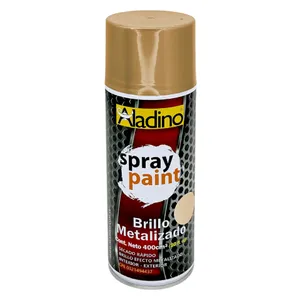 Pintura Spray Brillo Metalizado Aladino 400cc